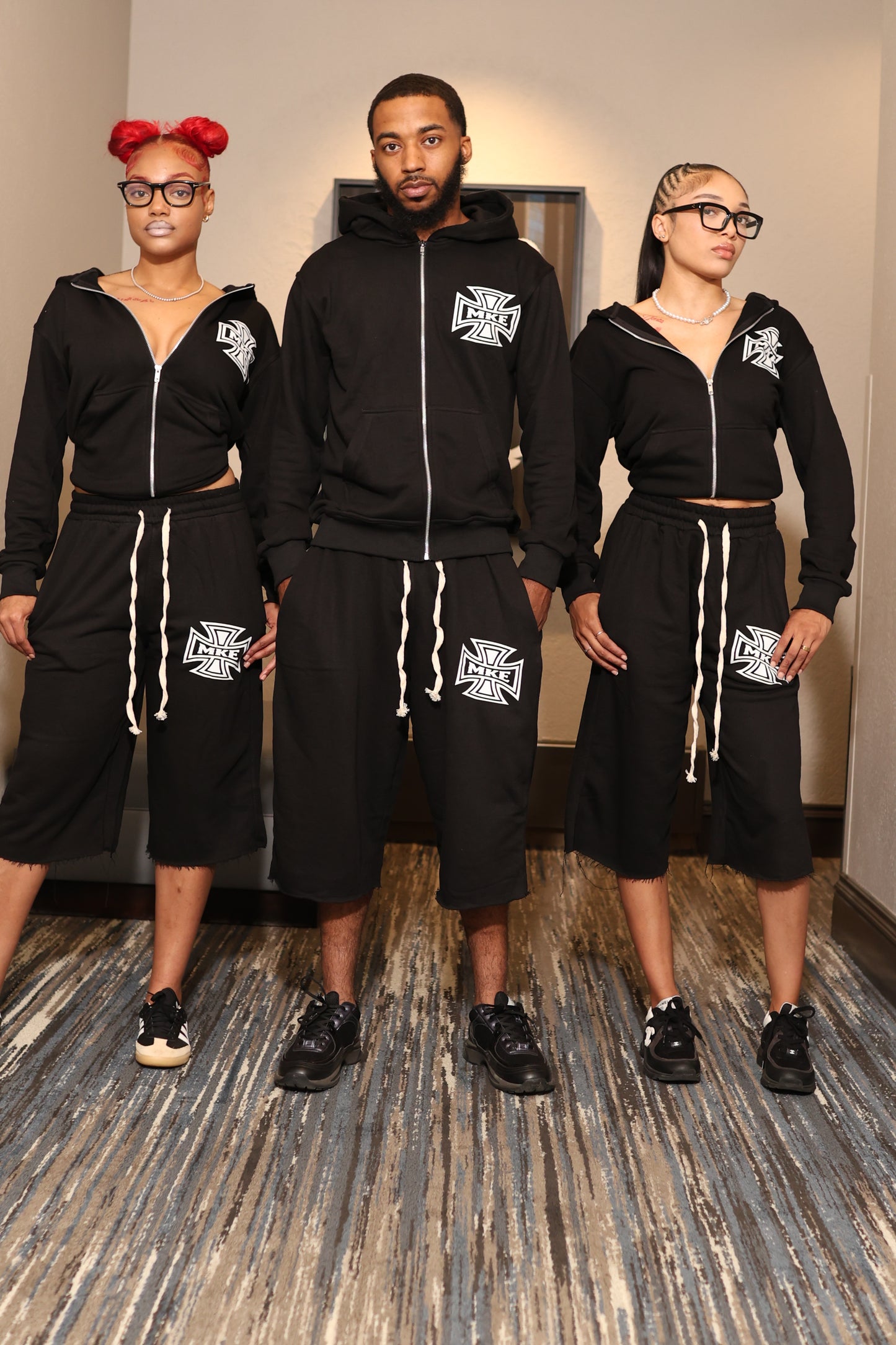 Black Crest Short Set