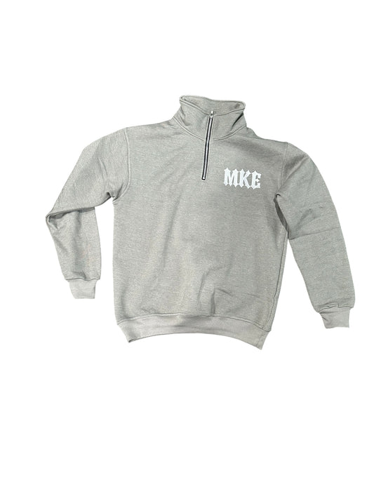 MKE Basic Grey Quarter Zip